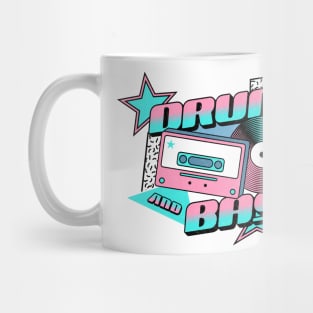 DRUM AND BASS  - 90s Steez (bubblegum pink/baby blue) Mug